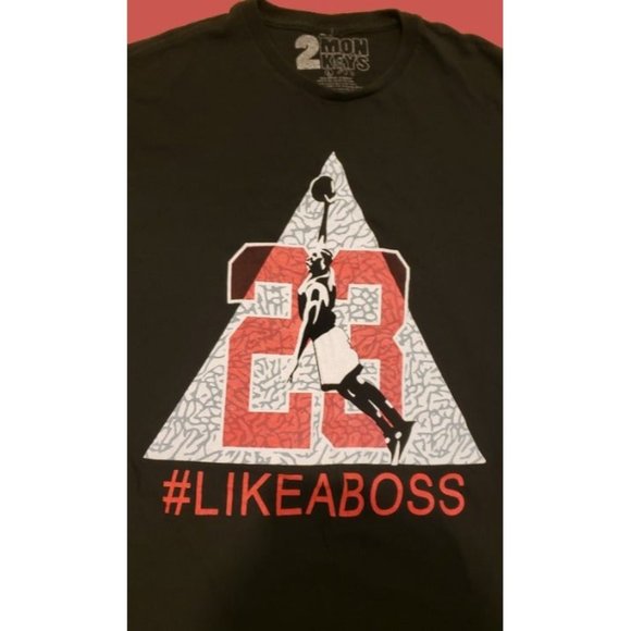Michael Jordan MJ Like A Boss T-shirt - Picture 2 of 3